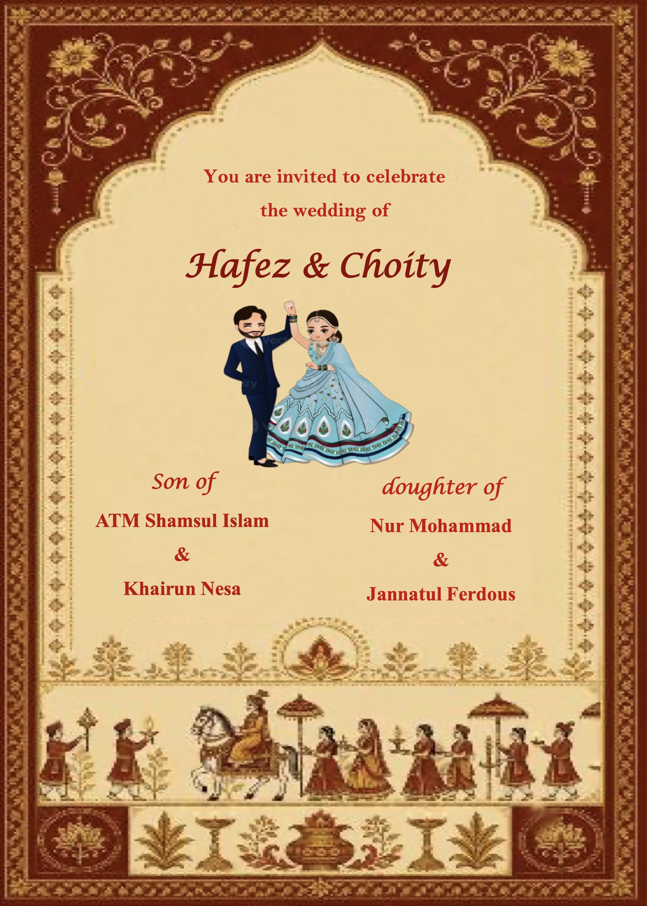 Wedding Invitation Page 2 - Hafez & Choity